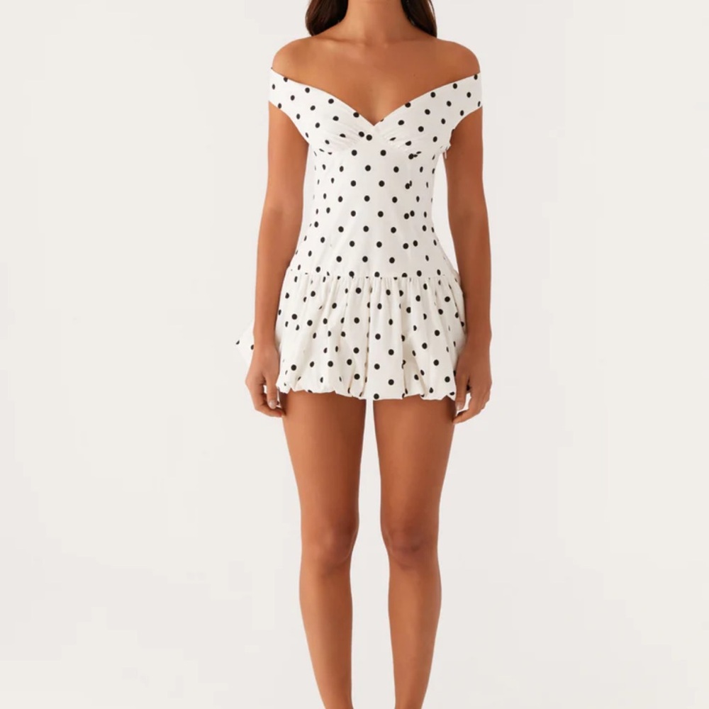 Peppermayo Black and White Polka Dot Dress - Picture 3 of 7